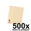 Original Falken 500er Pack Trennblätter. Made in Germany. Aus Recycling-Karton für DIN A4 hellchamois Trennlaschen Trennblätter Ordner Register Kalender Blauer Engel
