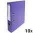 Exacompta 53757E 10er Pack Premium PVC-Ordner Prem´Touch Pastell. 7 cm breit DIN A4 Ringordner Aktenordner Briefordner Büroordner Plastikordner Schlitzordner Lila