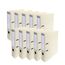Exacompta 53750E 10er Pack Premium PVC-Ordner Prem´Touch Pastell. 7 cm breit DIN A4 Ringordner Aktenordner Briefordner Büroordner Plastikordner Schlitzordner Perlweiß