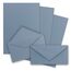 25x Briefpapier Set DIN A4 mit DIN Lang Briefumschlägen, Nassklebung - Graublau - mattes Schreibpapier mit Kuverts - FarbenFroh by GUSTAV NEUSER