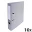 Exacompta 53740E 10er Pack Premium PVC-Ordner Prem´Touch. 7 cm breit DIN A4 Ringordner Aktenordner Briefordner Büroordner Plastikordner Schlitzordner grau