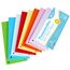 Dividers Colourful Pack of 200, 8 Assorted Colours Tabs - 24 x 10.5 cm Dividers Perforated Recycled Cardboard, 180 g/m² Printable Paper Cards for Sorting Folders