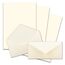 50x Briefpapier Set DIN A4 mit DIN Lang Briefumschlägen, Nassklebung - Naturweiß - mattes Schreibpapier mit Kuverts - FarbenFroh by GUSTAV NEUSER