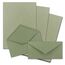 100x Briefpapier Set DIN A4 mit DIN Lang Briefumschlägen, Nassklebung - Kraftpapier-Grün - Recycling-Schreibpapier mit Kuverts - FarbenFroh by GUSTAV NEUSER