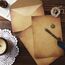 Fanshiontide 30 Stück Vintage Kraftpapier Umschläge, Briefpapier mit Umschlag und Papier Antiklook Antiken Briefpapier-Sets Handgefertigte Geschenke zum Schreiben von Geburtstag Weihnachten