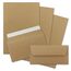 200x Briefpapier Set DIN A4 mit DIN Lang Briefumschlägen, Haftklebung - Kraftpapier Braun - Recycling-Schreibpapier mit Kuverts - FarbenFroh by GUSTAV NEUSER