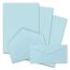 400x Briefpapier Set DIN A4 mit DIN Lang Briefumschlägen, Nassklebung - Hellblau - mattes Schreibpapier mit Kuverts - FarbenFroh by GUSTAV NEUSER