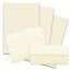 250x Briefpapier Set DIN A4 mit DIN Lang Briefumschlägen, Haftklebung - Vanille (Creme) - mattes Schreibpapier mit Kuverts - FarbenFroh by GUSTAV NEUSER