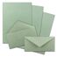 250x Briefpapier Set DIN A4 mit DIN Lang Briefumschlägen, Nassklebung - Eukalyptus-Grün - mattes Schreibpapier mit Kuverts - FarbenFroh by GUSTAV NEUSER