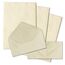 700x Briefpapier Set DIN A4 mit DIN Lang Briefumschlägen, Nassklebung - Chamois Marmoriert (Cremefarben) - mattes Schreibpapier mit Kuverts - FarbenFroh by GUSTAV NEUSER