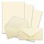 700x Briefpapier Set DIN A4 mit DIN Lang Briefumschlägen, Nassklebung - Creme-Vanille - mattes Schreibpapier mit Kuverts - FarbenFroh by GUSTAV NEUSER