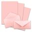 700x Briefpapier Set DIN A4 mit DIN Lang Briefumschlägen, Nassklebung - Rosa - mattes Schreibpapier mit Kuverts - FarbenFroh by GUSTAV NEUSER