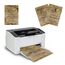 ABSOFINE Vintage Papier, 25 Stück DIN A4 Bedruckbar Briefpapier Vintage Pergamentpapier, 120g Retro Urkundenpapier Mittelalterliches Altes Papier für Hochzeit, Geschenke, Nostalgie, Geburtstag