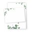 zartbesaitet Eukalyptus Briefpapier DIN A5 - 20 Blatt und 10 Umschläge, Weiß, Schreibpapier-Set, Stationery, FSC-zertifiziert, bedruckbar, 4/0 farbig