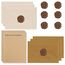 22 Stück Briefpapier Vintage Papier, Set Mit 6 Leinenumschlag Umschläge Und Wachssiegel 20 A5 Briefpapier Vintage Papier, Kraftpapier Umschläge, Für Geburtstag, Hochzeits Einladung Grußkarten