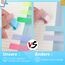 moinkerin Seitenmarker 960 Stück, Haftstreifen Transparent PET, Sticky Notes Page Marker Tabs, Haftmarker Index Etiketten Beschreibbar & Repositionierbar, 2 Designs in 8 Neonfarben für Schule Büro