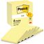 Post-it Kanariengelb, Vorteilspackung, Packung mit 5 Blöcken + 1 Gratisblock, 100 Blatt pro Block, 76 mm x 76 mm, Farbe: Gelb - Selbstklebende Notizzettel für Notizen, To-Do-Listen und Erinnerungen