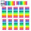 moinkerin Seitenmarker 1820 Stück, Haftstreifen Transparent PET, Sticky Notes Page Marker Tabs, Haftmarker Index Etiketten Beschreibbar & Repositionierbar, 2 Designs in 8 Neonfarben für Schule Büro