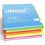 Elektrostatisch selbstklebende Haftnotiz | Für alle Oberflächen - Innovative Sticky Magnetic Notes ohne Klebstoff von INNOX® | Ideen visualisieren | Bunt, 10x10cm, 500 Blatt