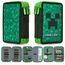 Minecraft Federmäppchen Jungen und Mädchen Mäppchen Gefüllt Creeper Federmappe mit Schreibwaren Gamer Geschenke für Kinder und Teenager (Grün Creeper)