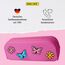 ONLINE Federmäppchen Butterfly Pins I Stylische Federtasche für Mädchen & Jungen, ideal für Schule, Uni & Büro I Pencil Case mit praktischem Reißverschluss zur Aufbewahrung von Stiften & Kosmetik