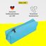 Online Premium-Schlampermäppchen/Pencil Case Retro Türkis I Stylisches Schlamperetui für Jungen & Mädchen I Federmäppchen mit praktischem Reißverschluss I 1 Fach I Ideal für Schule, Uni & Büro