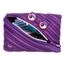 ZIPIT Wildlings Federmäppchen für Mädchen, Extra Großes Mäppchen für die Schule, Monster Etui für Kinder, Federmappe Lila