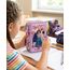Julian Ross Mädchen 3-Fach Federmäppchen für Encanto-Fans – 44-teilig, komplett gefüllt – mit Schere, Lineal, Buntstiften – Rosa & Lila – Ideal für Schule & als Geschenk