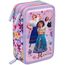 Julian Ross Mädchen 3-Fach Federmäppchen für Encanto-Fans – 44-teilig, komplett gefüllt – mit Schere, Lineal, Buntstiften – Rosa & Lila – Ideal für Schule & als Geschenk
