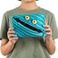ZIPIT Wildlings Federmäppchen für Jungen, Extra Großes Mäppchen für die Schule, Monster Etui für Kinder, Federmappe Blau