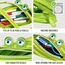 ZIPIT Wildlings Federmäppchen für Jungen, Großes Mäppchen für die Schule, Monster Etui für Kinder, Federmappe Grün