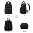 LOVEVOOK Rucksack Damen, 15,6 Zoll Laptop Schulrucksack Teenager Mädchen mit Laptopfach, Wasserdicht Tagesrucksäcke Reiserucksack, Elegant Arbeitstasche Schultasche für Uni Büro Reise, Schwarz