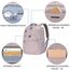 KROSER Laptop Rucksack 17,3'' Business Rucksack Schulrucksack Großer Wasserdicht Taschen Reise Backpack Daypack Mit USB und RFID-Taschen für Herren/College/Männer/Frauen Gestepptes Rosa