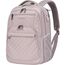 KROSER Laptop Rucksack 17,3'' Business Rucksack Schulrucksack Großer Wasserdicht Taschen Reise Backpack Daypack Mit USB und RFID-Taschen für Herren/College/Männer/Frauen Gestepptes Rosa