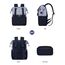 LOVEVOOK Rucksack Blau, Moderner Laptop Schulrucksack, Schultasche Teenager Backpack Women Elegant Tagesrucksäcke Handtasche 2 in 1, 15,6 Zoll für Uni Büro Arbeit, Hellblau & Marineblau