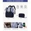 LOVEVOOK Rucksack Blau, Moderner Laptop Schulrucksack, Schultasche Teenager Backpack Women Elegant Tagesrucksäcke Handtasche 2 in 1, 17,3 Zoll für Uni Büro Arbeit, Hellblau & Marineblau