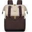 LOVEVOOK Rucksack Kaffee, Moderner Laptop Schulrucksack, Schultasche Teenager Backpack Women Elegant Tagesrucksäcke Handtasche 2 in 1, 15,6 Zoll für Uni Büro Arbeit, Beige & kaffee