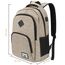 YAMTION Laptop Rucksack,Schultasche Schulrucksack Teenager mit USB-Ladeanschluss Uni Reisen Schule Arbeit Büro,Beige