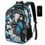 YAMTION Rucksack Jungen Teenager,Schultasche Schulrucksack mit USB-Ladeanschluss und 17.3 Zoll Laptopfach für Schule