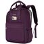 LOVEVOOK Laptop Rucksack Damen, 15,6 Zoll Schulrucksack Teenager mit USB Ladeanschluss, Wasserdicht Tagesrucksäcke Reiserucksack, Elegant Travel Backpack für Schule Büro Reise, Dunkelviolett