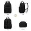 LOVEVOOK Rucksack Damen Groß, 18 Zoll Laptop Schulrucksack Teenager Mädchen mit Laptopfach, Elegant Reiserucksack Tagesrucksäcke Handgepäck Rucksack für Uni Büro Reise Arbeit, Schwarz