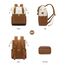 LOVEVOOK Rucksack Gelbbraun, Moderner Laptop Schulrucksack, Schultasche Teenager Backpack Women Elegant Tagesrucksäcke Handtasche 2 in 1, 15,6 Zoll für Uni Büro Arbeit, Beige & Gelbbraun