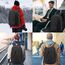 WENIG Laptop Rucksack Herren Anti-Diebstahl Laptoptasche 15.6 Zoll für Arbeit mit USB Ladeanschluss Business Reisen für Männer Notebook wasserdichte Schulrucksack Jungen Teenager Schwarz