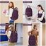 LOVEVOOK Laptop Rucksack Damen, 15,6 Zoll Schulrucksack Teenager mit USB Ladeanschluss, Wasserdicht Tagesrucksäcke Reiserucksack, Elegant Travel Backpack für Schule Büro Reise, Dunkelviolett