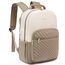 LOVEVOOK Laptop Rucksack Damen 17 Zoll groß Schulrucksack Mädchen Teenager Schultasche Wasserdichter Rucksäcke Elegant mit USB Ladeanschluss, für Reise Uni Business, Beige Khaki
