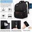 HILUSEN Groß Rucksack Herren 50L,Arbeit Rucksack Laptop Rucksack Herren 17.3 Zoll Schulrucksack mit USB Ladeanschluss Business Reisen Notebook Tasche Rucksäcke Männer Frauen Jungen Teenager Schwarz