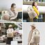LOVEVOOK Rucksack Damen, 15,6 Zoll Laptop Schulrucksack Mädchen Teenager mit Laptopfach, Wasserdichter Schultasche Daypack Elegant für Schule Uni Reise Arbeit, Khaki Beige
