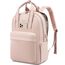 LOVEVOOK Damen Rucksack, 15,6 Zoll Laptop Schulrucksack Teenager Mädchen mit Laptopfach, Wasserdicht Cityrucksack Reiserucksack Modern, Elegant Lehrertasche Backpack Women für Freizeit Reise, Rosa