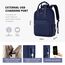 LOVEVOOK Rucksack Damen Groß, 17 Zoll Laptop Schulrucksack Teenager mit Laptopfach, Elegant Schultasche Tagesrucksäcke Handgepäck Rucksack für Uni Reise Arbeit, Marineblau