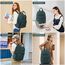 LOVEVOOK Laptop Rucksack Damen, 15,6 Zoll Schulrucksack Teenager mit USB Ladeanschluss, Wasserdicht Tagesrucksäcke Reiserucksack, Elegant Travel Backpack Daypack für Schule Büro Reise, Dunkelgrün